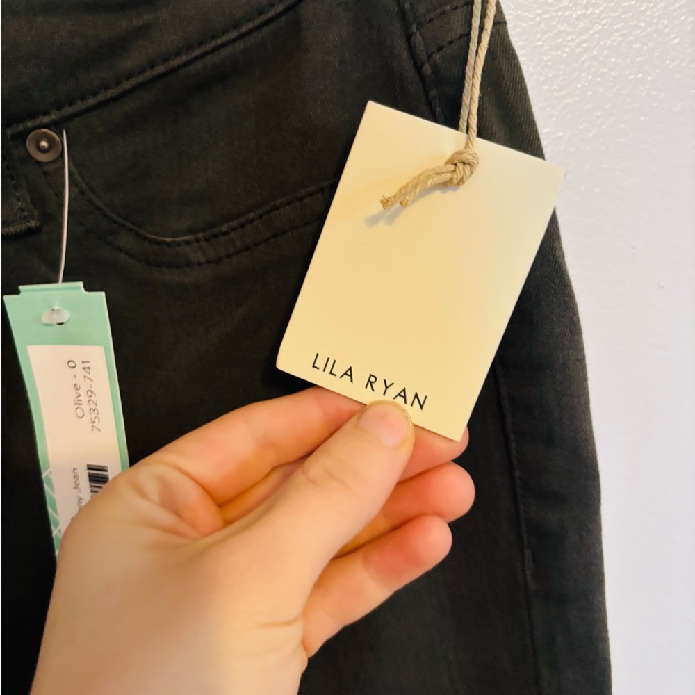 NWT Ilia Ryan Stitch fix Louis skinny jeans size 25 in olive - Picture 5 of 6